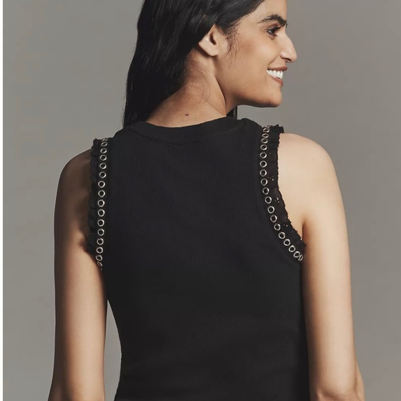 Maeve Grommet Ruffle Tank Top - Picture 3 of 4